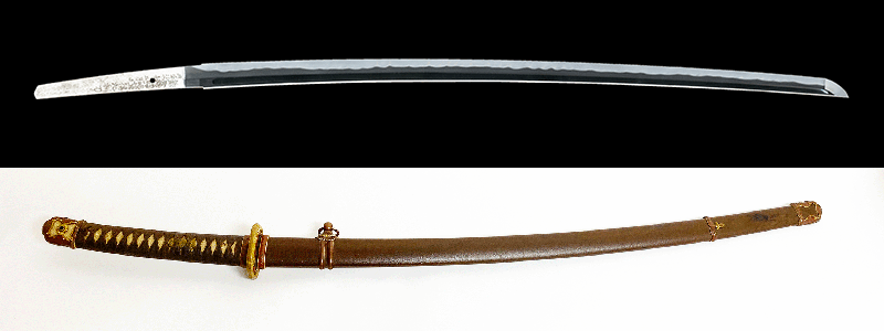 鍛露國砲弾得此利刀明治四十年二月日 備前国友成六十代正統長船祐定作Bizenkoku Tomonari 60th Generation Osafune Sukesada Made this sword from Russian’s cannonball